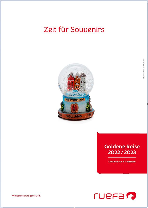Goldene Reisen 2023 catalogue cover